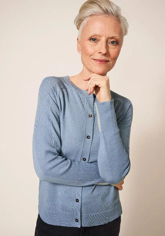 The Best Offers Are Here!White Stuff Libby Crew Neck Fine Cardigan, Mid Blue