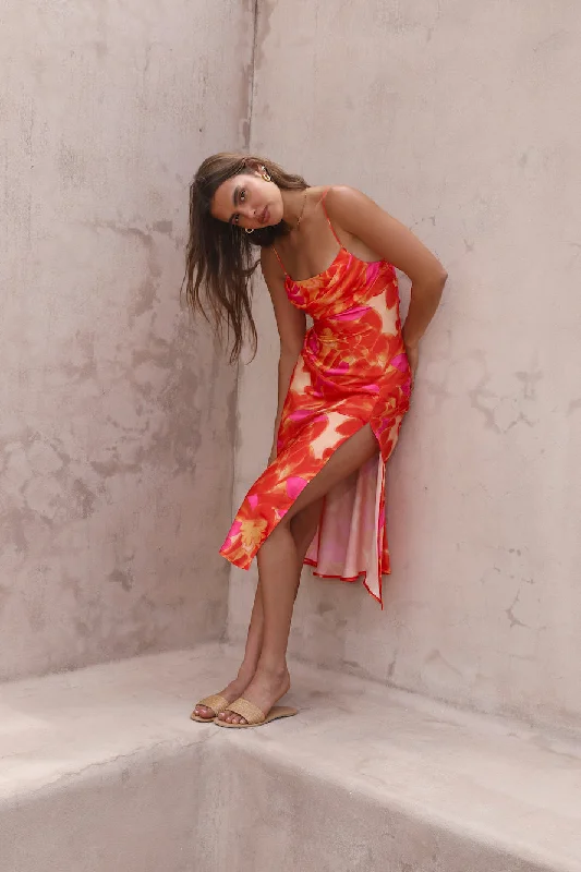 Your Shopping Spree Starts Here!Before Dawn Midi Dress Orange