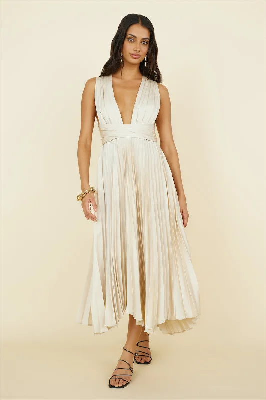 Buy One, Get One Free!Florentina Midi Dress Champagne