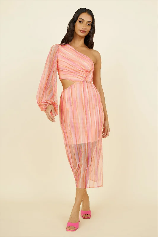 Unmissable Offers Await!Getaway Car Midi Dress Pink