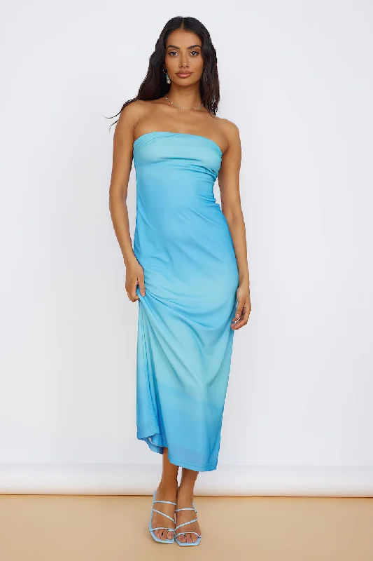 Don’t Wait – Shop Today!Infinite Light Midi Dress Blue