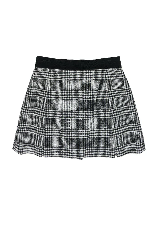 Must-Have Deals Inside!Alice & Olivia - Black & White Glen Plaid Pleated Skater Skirt Sz 10 Must-Have Deals Inside!Alice & Olivia - Black & White Glen Plaid Pleated Skater Skirt Sz 10