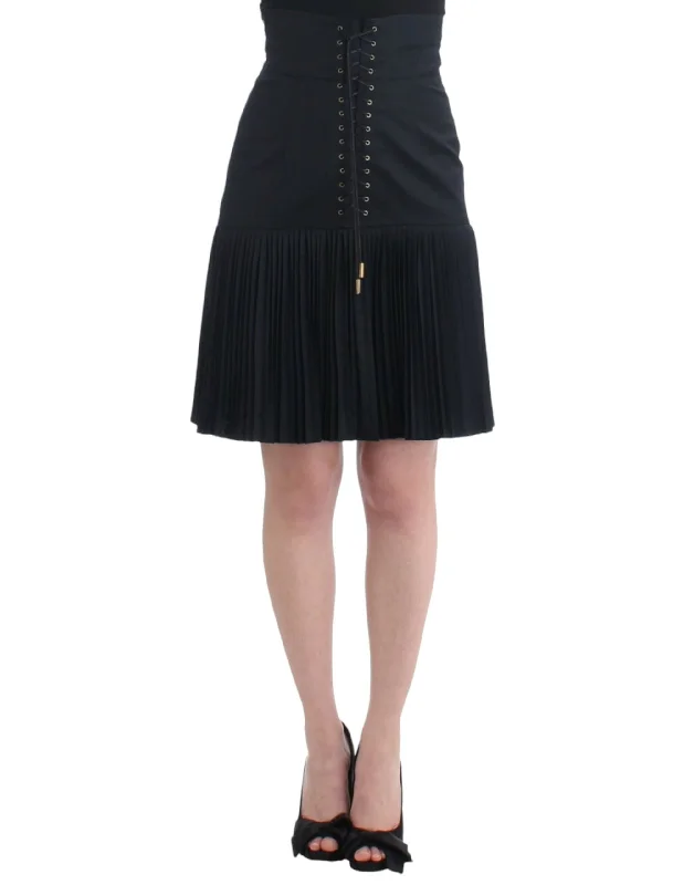 Today’s Deals, Tomorrow’s Regrets!Cavalli Elegant Pleated Lace A-Line Women's Skirt Today’s Deals, Tomorrow’s Regrets!Cavalli Elegant Pleated Lace A-Line Women's Skirt