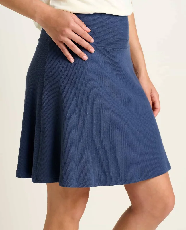 Sale Alert – Get Ready to Shop!Chaka Cable Rib Skirt In True Navy