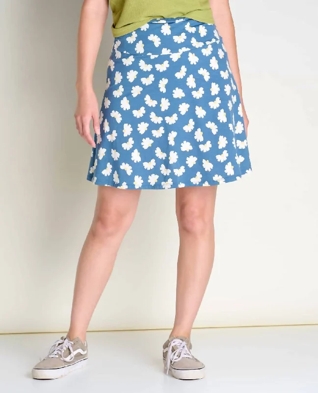 New Discounts Just Dropped!Chaka Skirt In Pacific Half Daisy Print