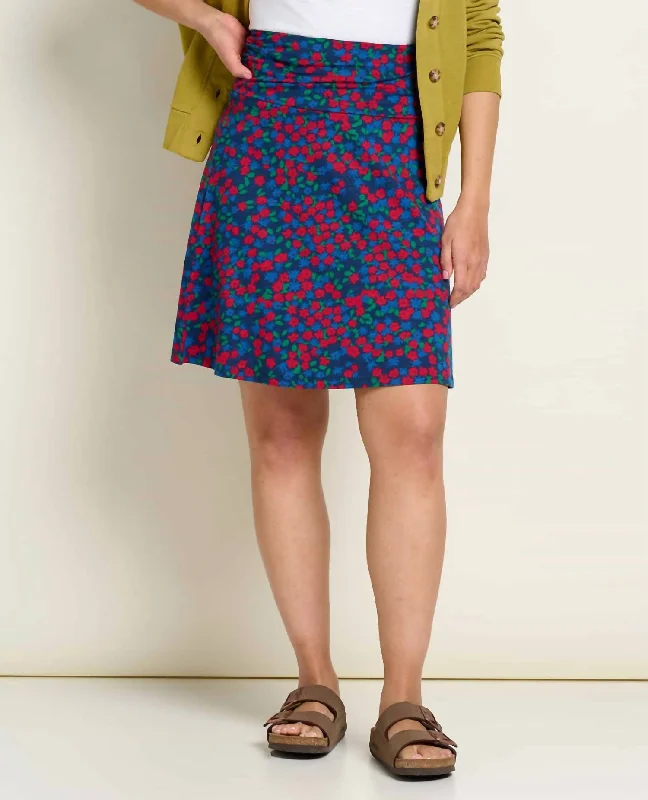 Every Deal is a Steal!Chaka Skirt In True Navy Floral