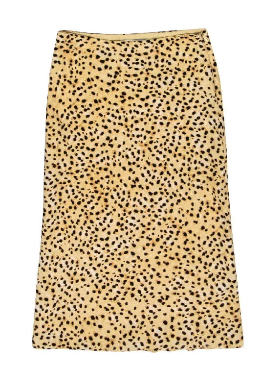 Special Discounts Inside!Cupcakes & Cashmere - Tan Cheetah Print Midi Slip Skirt Sz 2 Special Discounts Inside!Cupcakes & Cashmere - Tan Cheetah Print Midi Slip Skirt Sz 2