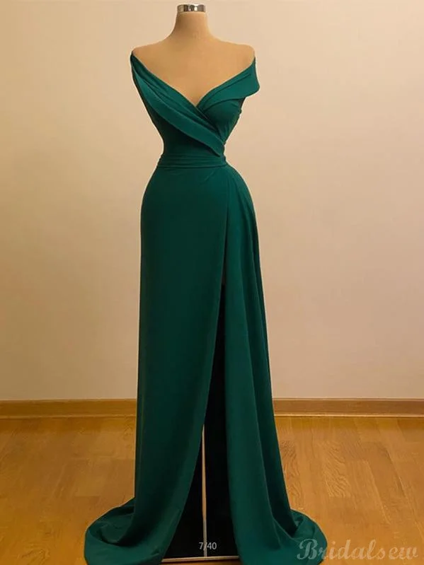 Hottest Discounts of the Year!Custom Green Mermaid Elegant Long Prom Dresses PD153