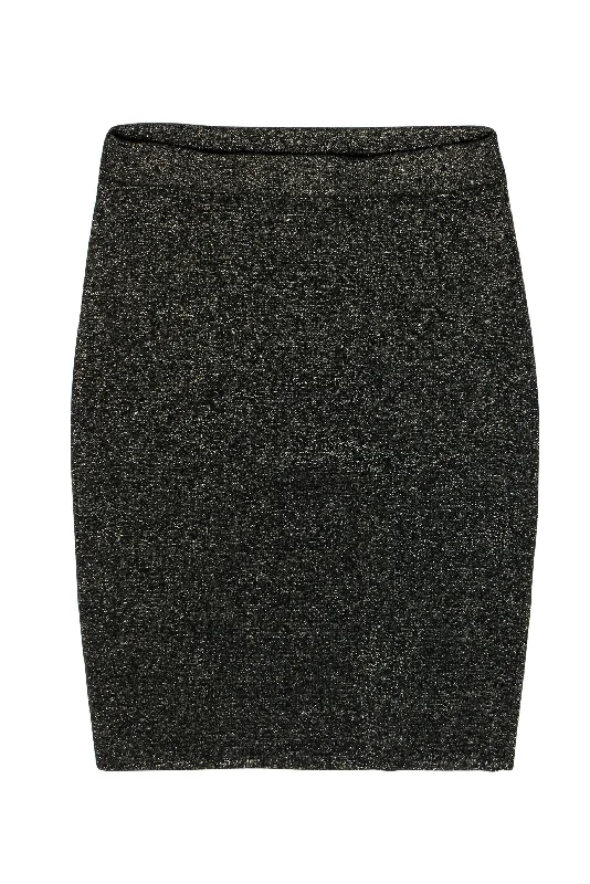 Hurry! While Supplies Last!Diane von Furstenberg - Black & Gold Sparkly Wool Blend Knit Pencil Skirt Sz M Hurry! While Supplies Last!Diane von Furstenberg - Black & Gold Sparkly Wool Blend Knit Pencil Skirt Sz M