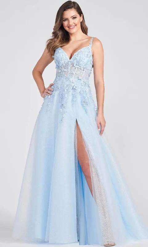 Save Up to 50% Off!Ellie Wilde - Floral Lace A-Line Prom Dress EW122057 - 1 pc Light Blue In Size 22 Available Save Up to 50% Off!Ellie Wilde - Floral Lace A-Line Prom Dress EW122057 - 1 pc Light Blue In Size 22 Available