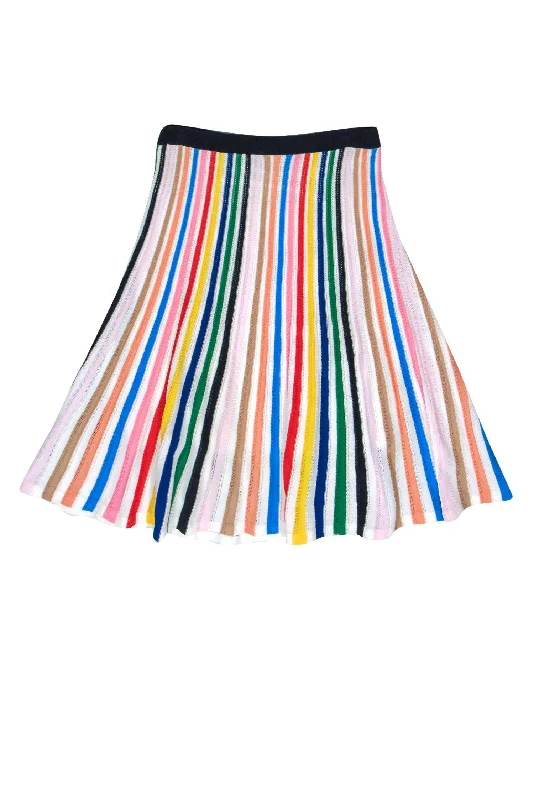 Your Shopping Spree Starts Here!J.Crew - Multicolor Striped Knit A-Line Skirt Sz S Your Shopping Spree Starts Here!J.Crew - Multicolor Striped Knit A-Line Skirt Sz S