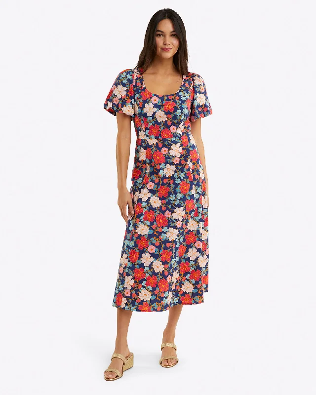 Incredible Savings Inside!Julianne Midi Dress in Stretch Poplin