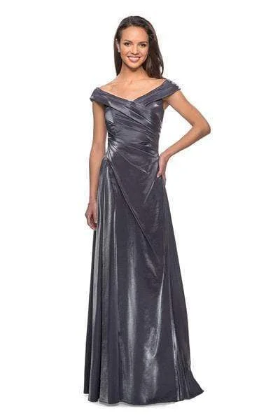 Don't Miss Out!La Femme - 27846 Ruched Off-Shoulder A-line Dress