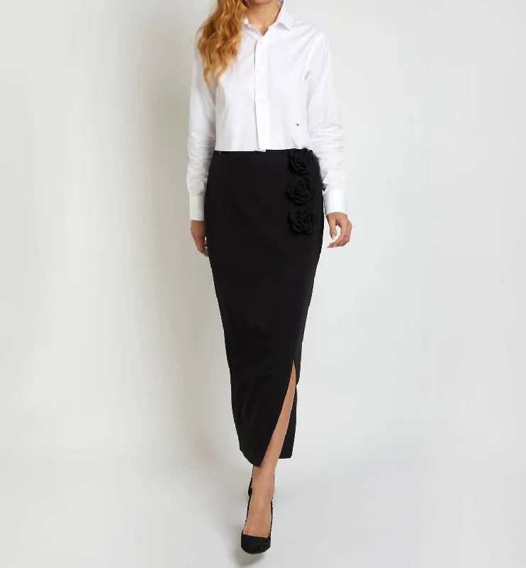 Time to Save Big!La Rosette Skirt In Black