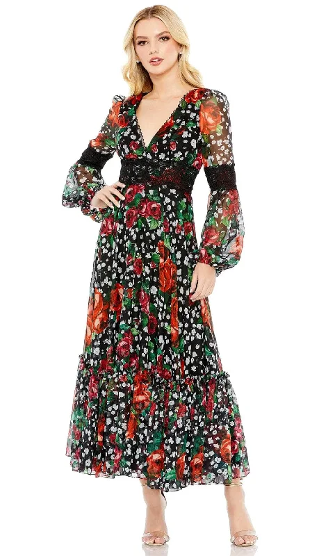 Your Discount is Waiting!Mac Duggal 11402 - V-Neck Long Sleeve Dress