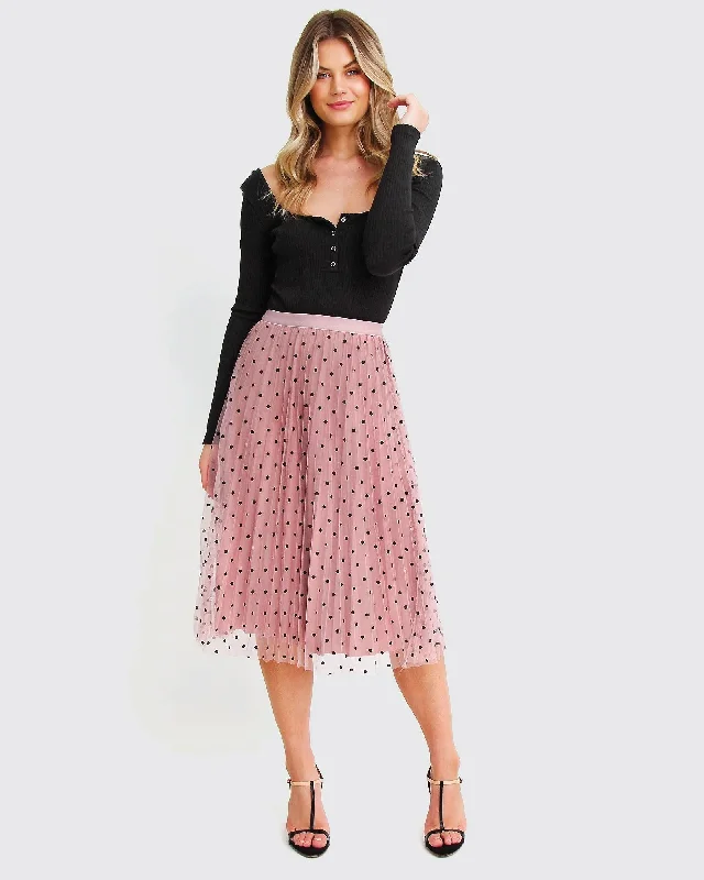 Save More When You Shop More!Mixed Feeling Reversible Skirt - Pink