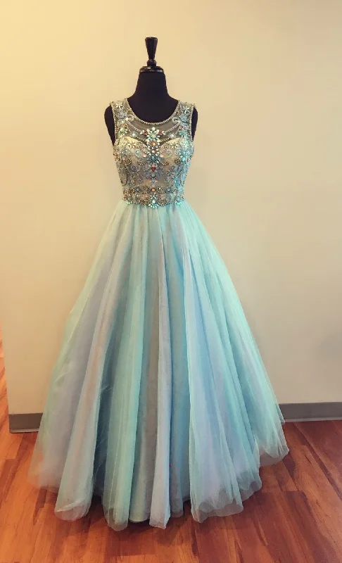 Your Dream Deal is Here!Modest Prom Dresses Tulle evening gown     cg19802
