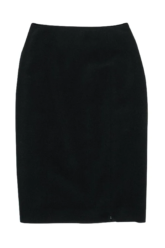 Shop More, Spend Less!Mugler - Vintage Black Pencil Skirt w/ Front Zipper Slit Sz 2 Shop More, Spend Less!Mugler - Vintage Black Pencil Skirt w/ Front Zipper Slit Sz 2