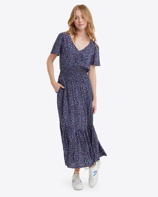 Limited Time Offer!Patsy Midi Dress in Wildflower Ditsy
