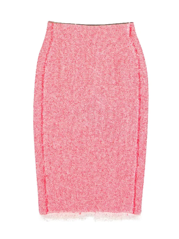 Hot Deals You Can’t Resist!Rebecca Taylor - Pink Tweed Midi Skirt w/ Fringe Trim Sz 0 Hot Deals You Can’t Resist!Rebecca Taylor - Pink Tweed Midi Skirt w/ Fringe Trim Sz 0