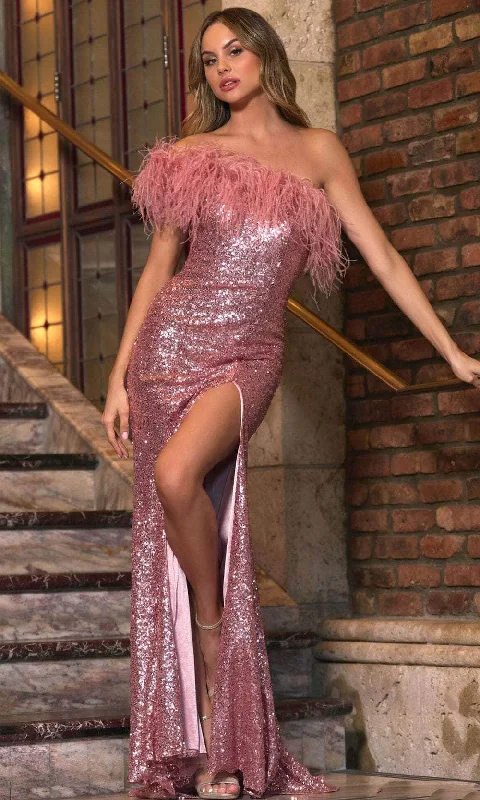 Your Shopping Spree Starts Here!Sherri Hill 55094 - Feathered One-Sleeve Evening Dress Your Shopping Spree Starts Here!Sherri Hill 55094 - Feathered One-Sleeve Evening Dress