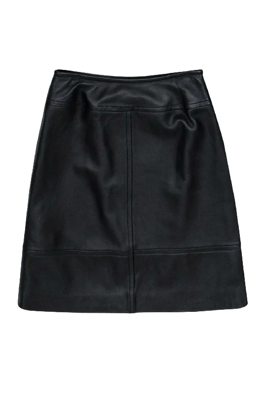 Your Dream Deal is Here!St. John - Black Leather Pencil Skirt Sz 2
