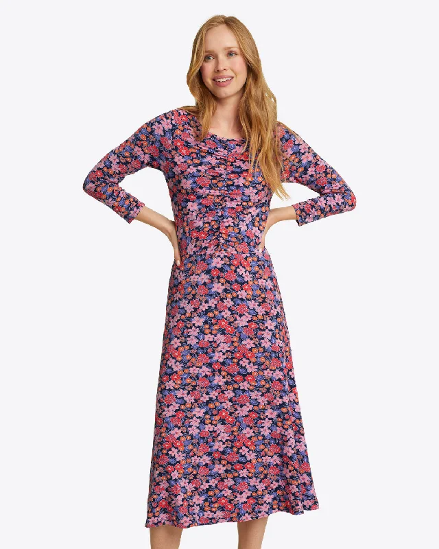 Get More, Spend Less – Shop Now!Tae Midi Dress in Abstract Dahlia
