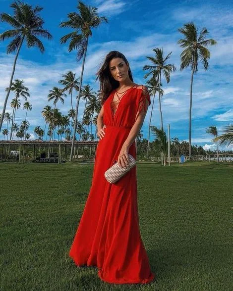 Shop the Hottest Deals!Unique red chiffon prom dress    cg19790