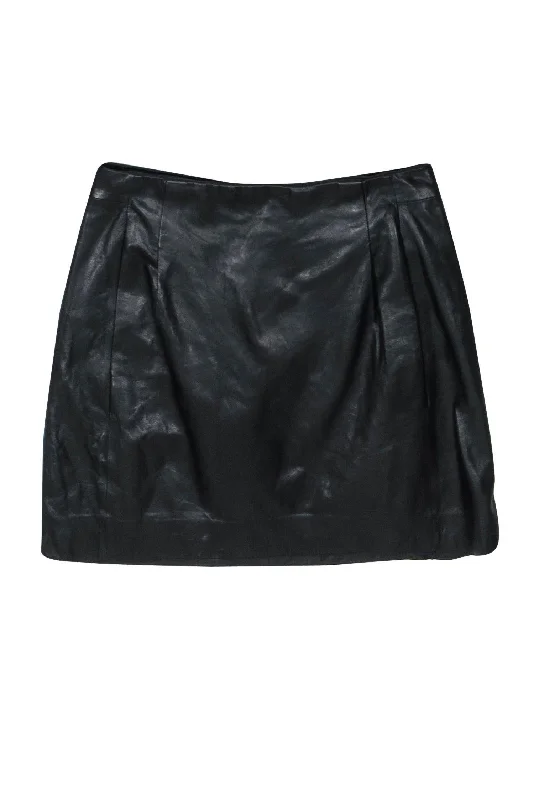 Hottest Discounts of the Year!Vince - Black Leather Miniskirt Sz 2