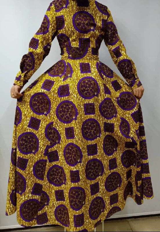 The Best Deals Won’t Wait!All-in-One Long Sleeve African Print Duster/Dress