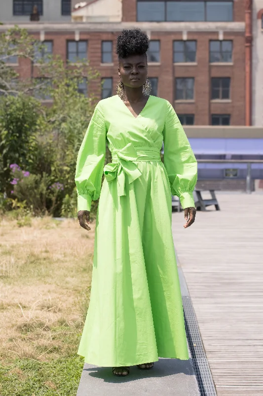 Today’s Deals, Tomorrow’s Regrets!Billow Long Sleeve Wrap Maxi Dress (Pre-Order)
