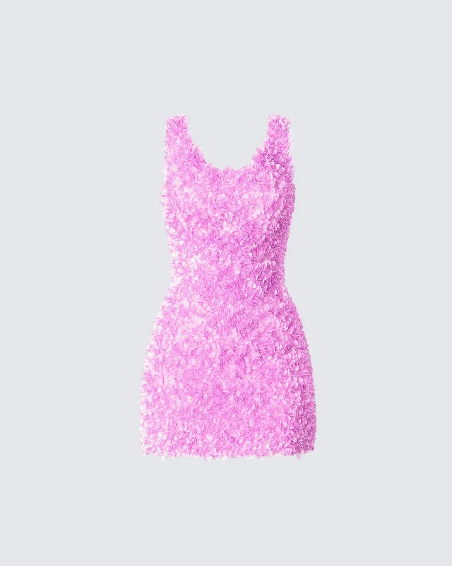 Hurry, Sale Ends Soon!Christy Pink Petal Mini Dress