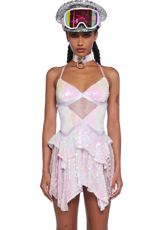 Act Fast – Limited Time Savings!Fantastical Firefly Mini Dress - Iridescent
