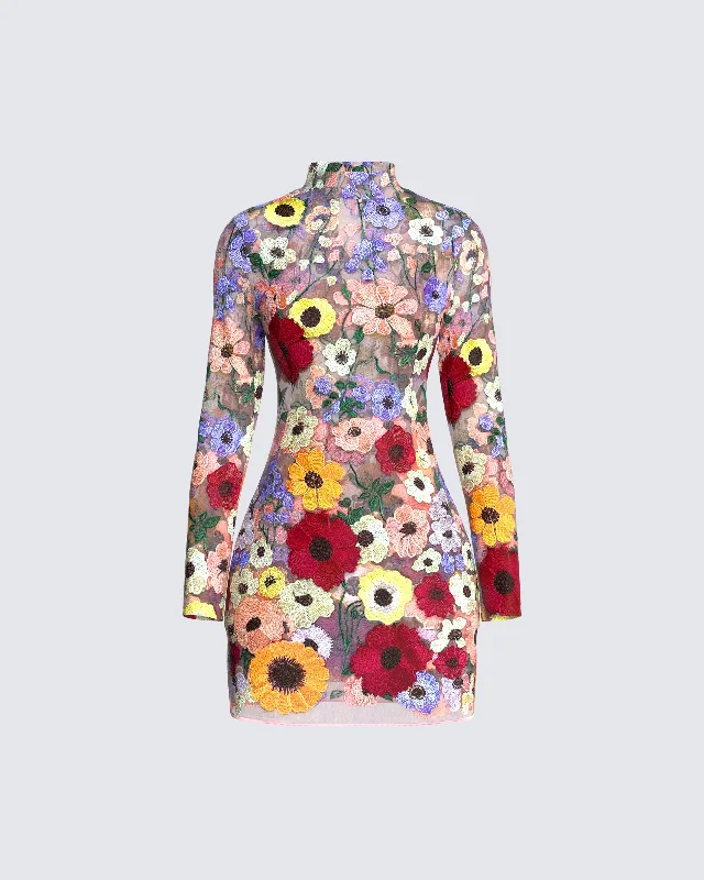 The Best Sale of the Year!Flora Flower Mini Dress