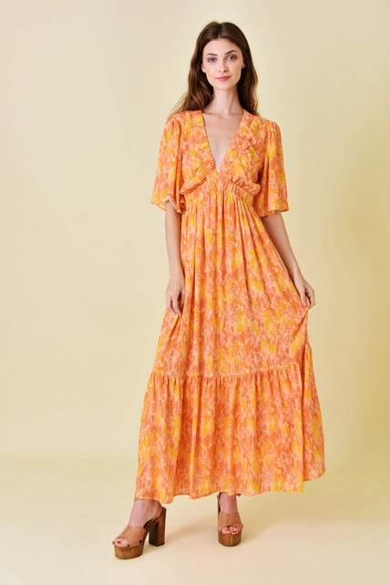 Sale Alert – Get Ready to Shop!Floral Printed Babydoll Maxi