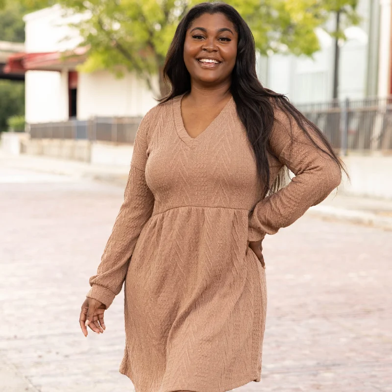 Save Up to 50% Off!Girl Like Me Dress, Camel