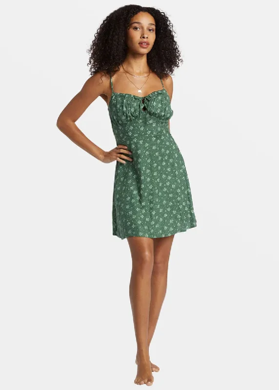 Huge Price Cuts Await!Island Calling Mini Dress - Emerald Bay
