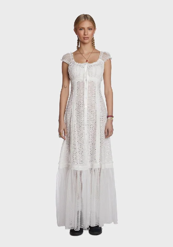 Bigger Savings, Better Shopping!Junebug Feels Maxi Dress- White