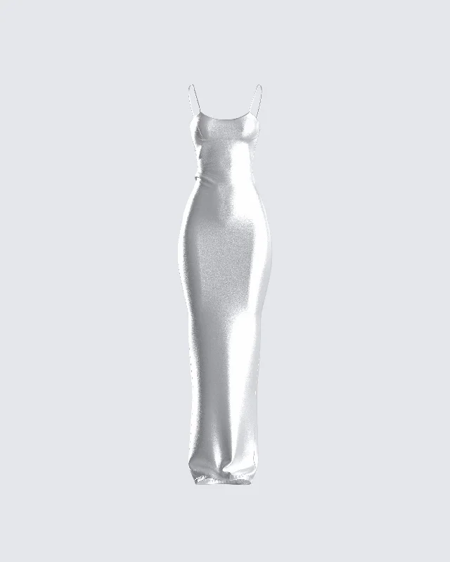 Shop More, Spend Less!Katrina Metallic Fitted Maxi Dress