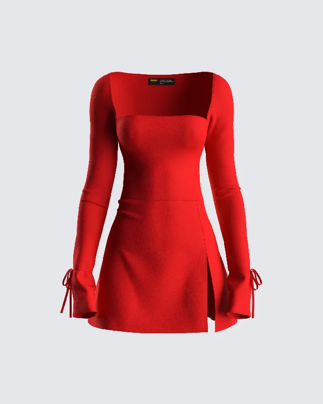 Exclusive Savings This Week!Kesia Red Mini Dress
