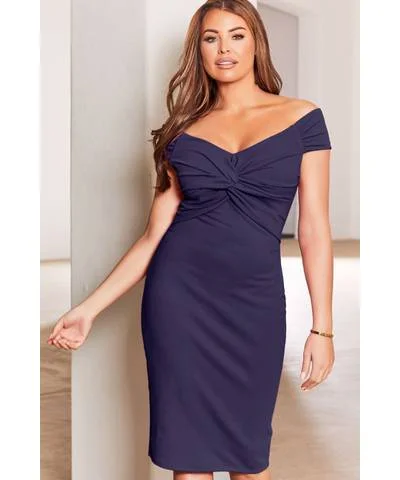Shop the Hottest Deals!Knot Midi Dress Navy