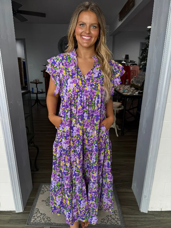 Sale Alert – Get Ready to Shop!Lavender printed midi dress