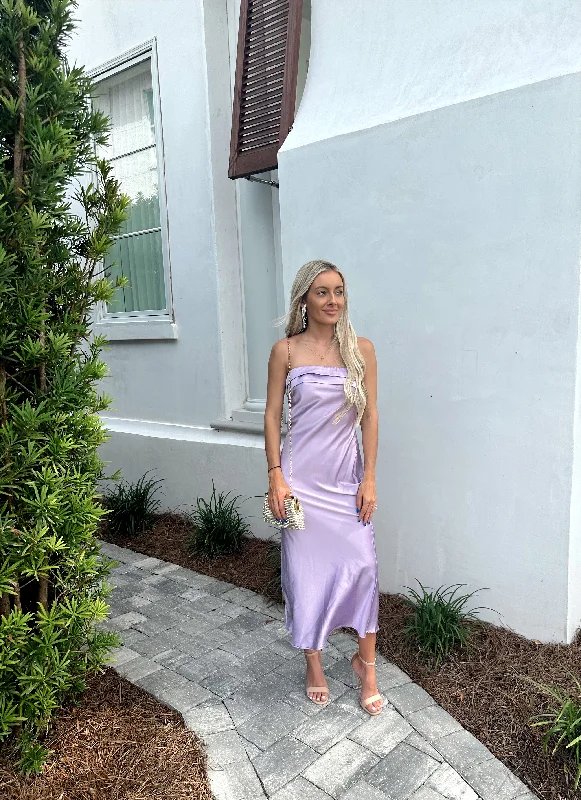Don’t Wait – Deals Won’t Last!Lavender Satin Mini Dress