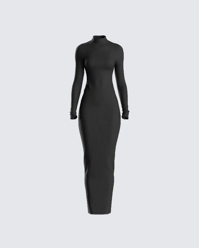 Flash Sale – Act Fast!Lola Black Bodycon Maxi Dress