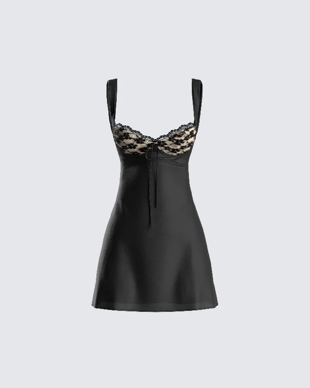 Get More for Less!Mabel Black Mini Dress