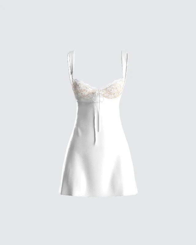 Shop the Hottest Deals!Mabel White Mini Dress