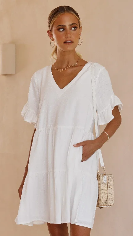 Price Drop Alert!Mariah Mini Dress - White
