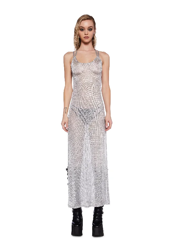 Buy More, Save More!Pitch Metallic Maxi Dress