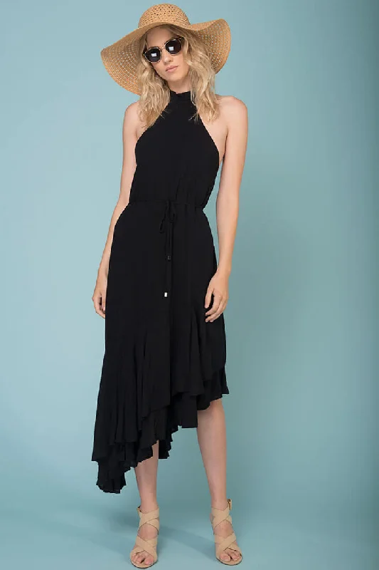 One Click Away from Big Savings!Myah Open Back Midi Dress Black