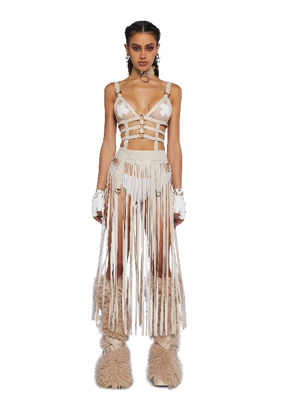Upgrade for Less!Night Shadows Harness Dress - Sand